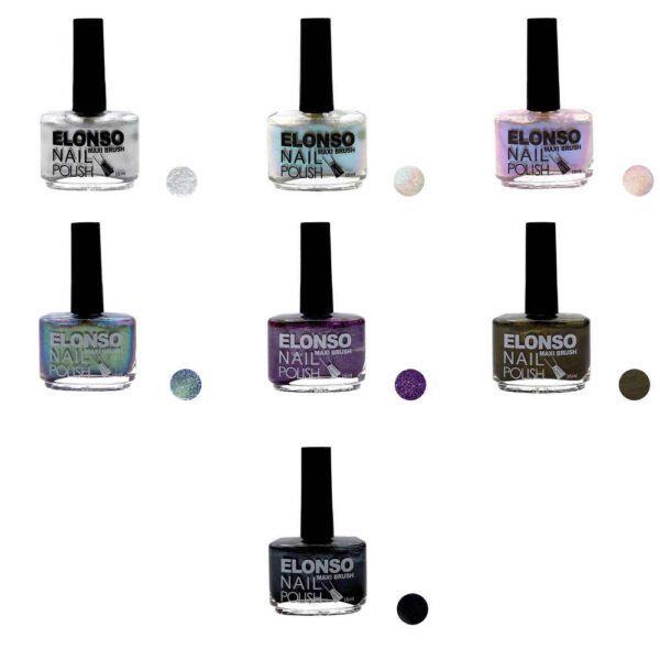 Halal Nail Polish Glitter Finish and Breathable Charming (7x)