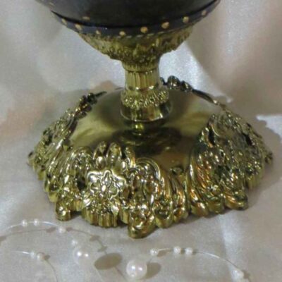 Persian Decorative Hand Painted Ostrich Egg Shell – Poem