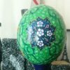 Persian Decorative Hand Painted Ostrich Egg Shell - Tazhib