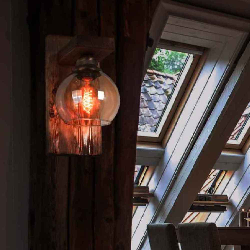 Wooden Wall Sconce Light Modern and Minimalist Style Cozy Aesthetic G18