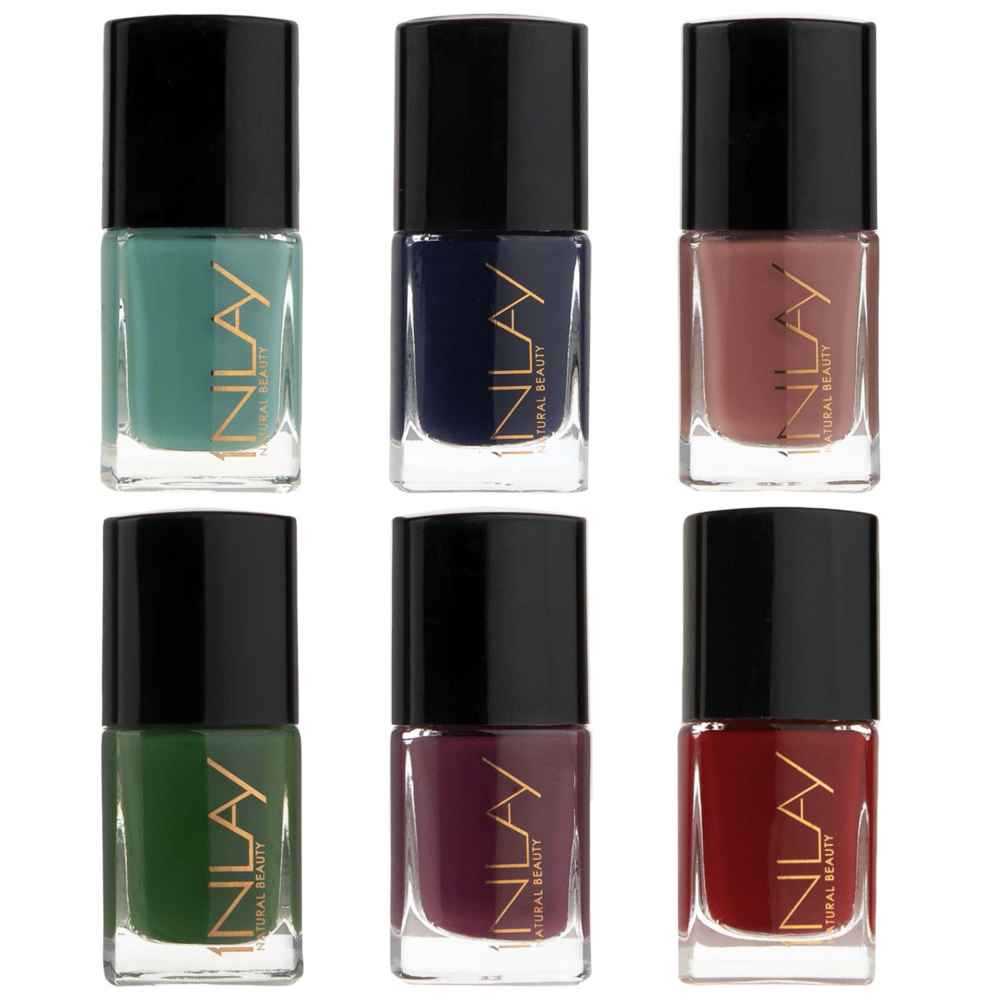 Halal Nail Polish Glossy Finish and Breathable Chic Colors (6x)