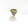 Islamic Hematite Silver Ring Hadid Gemstone for Men Khati