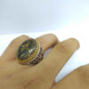 Islamic Hematite Silver Ring Hadid Gemstone for Men Khati