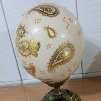 Islamic Decorative Hand Painted Ostrich Egg Shell – 4 Qul