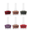 Halal Nail Polish Glossy Finish and Breathable Hot Colors (6x)