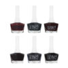 Halal Nail Polish Glossy Finish and Breathable Dark Colors (6x)