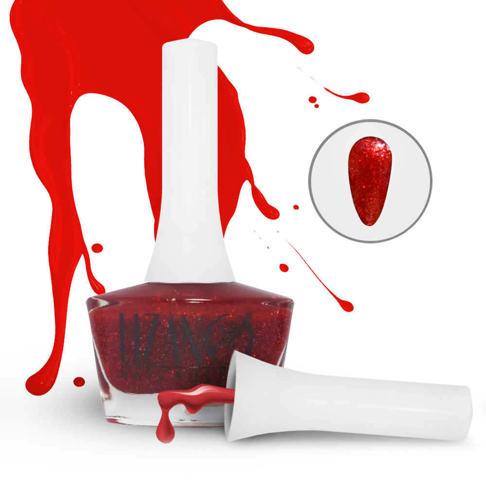 Halal Nail Polish Glossy Finish and Breathable Red Colors (6x)