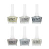 Halal Nail Polish Glossy & Glitter Finish and Breathable Shell Colors (6x)