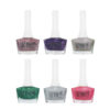 Halal Nail Polish Glitter Finish and Breathable Shiny Colors (6x)