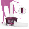 Halal Nail Polish Glitter Finish and Breathable Violet Colors (6x)