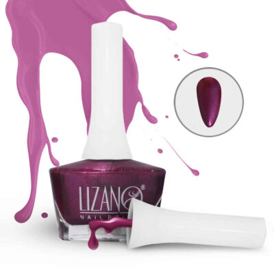 Halal Nail Polish Glitter Finish and Breathable Violet Colors (6x)