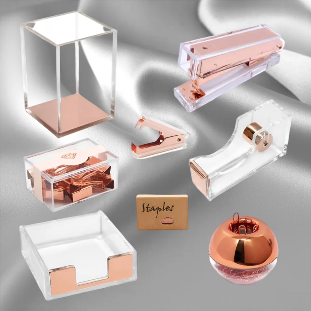 Luxury Office Desk Organizer Set - 8 Pieces