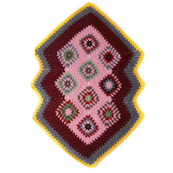 Handwoven Boho Macrame Floor Rug – Torkaman Pattern