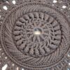 Handwoven Boho Macrame Floor Rug – Sun Flower Design