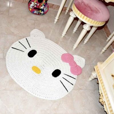Handwoven Boho Macrame Floor Rug – Kitty Design
