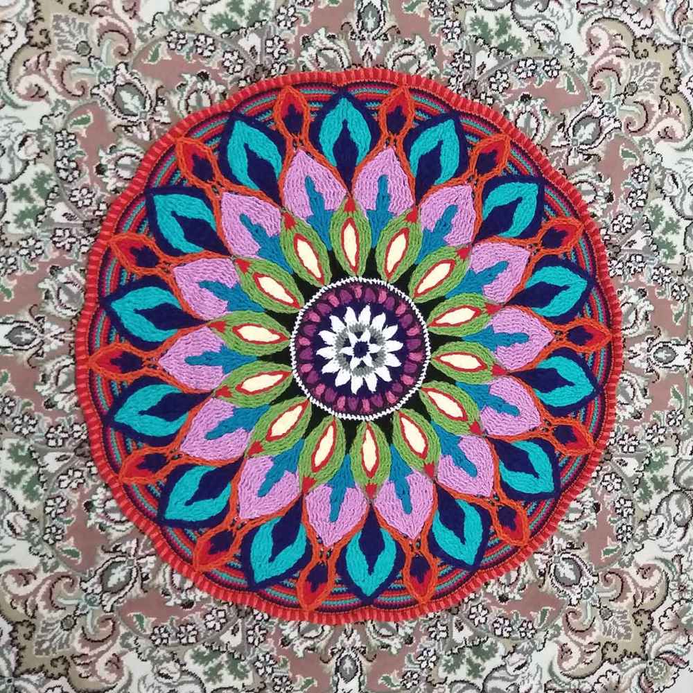 Handwoven Boho Macrame Floor Rug – Karim Pattern