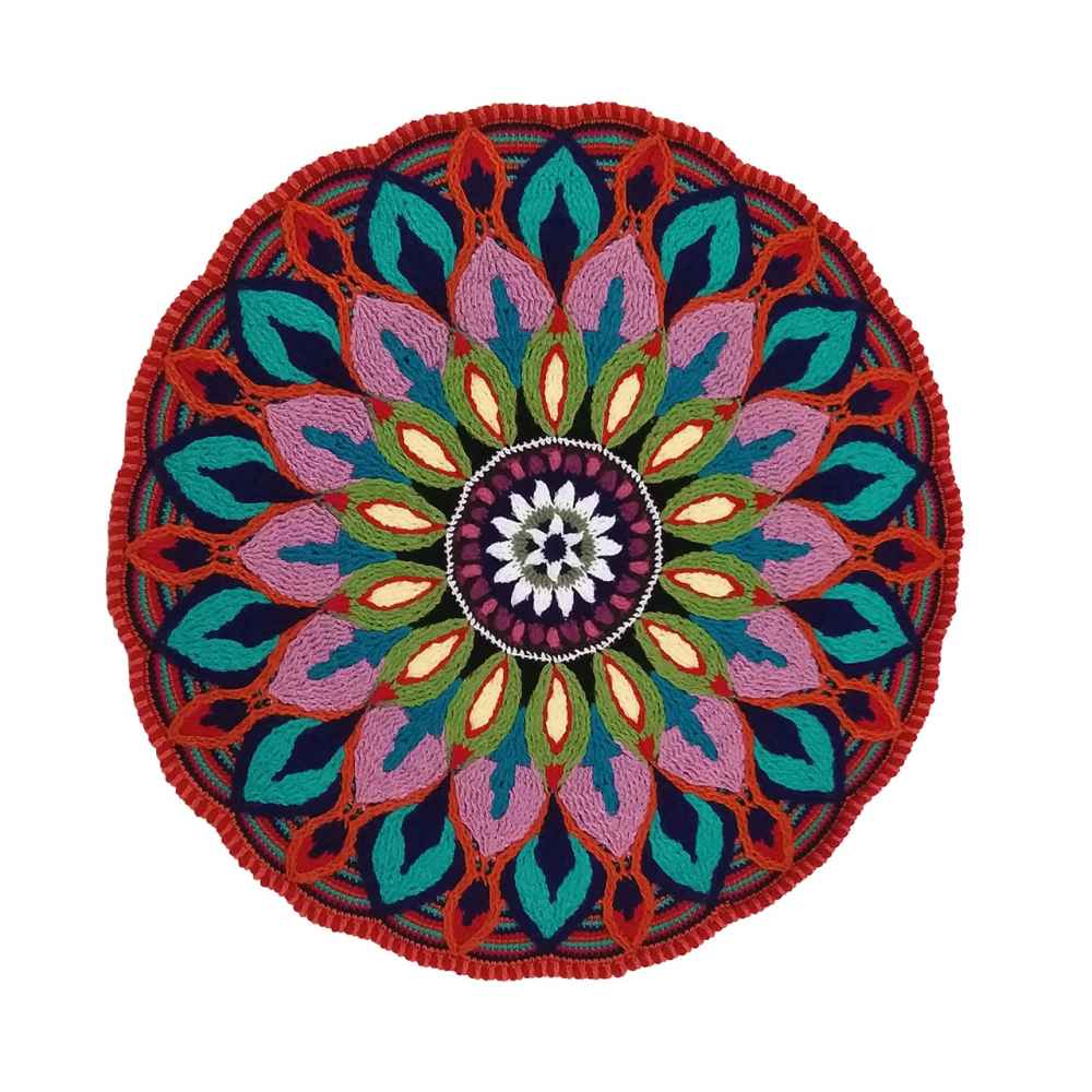 Handwoven Boho Macrame Floor Rug – Karim Pattern