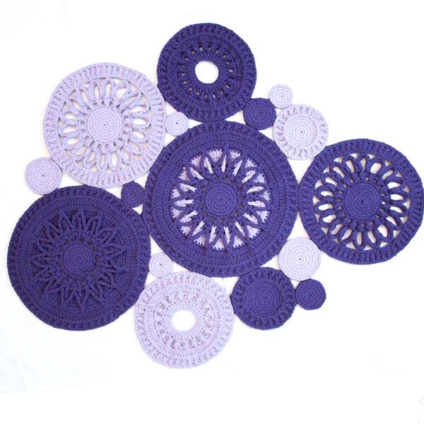 Handwoven Boho Macrame Floor Rug – Maah Pattern