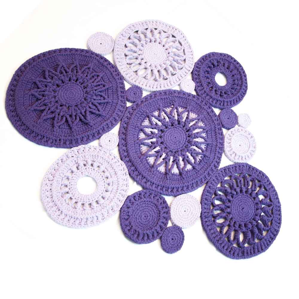 Handwoven Boho Macrame Floor Rug – Maah Pattern