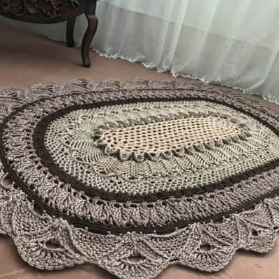 Handwoven Boho Macrame Floor Rug – Tavoos Design