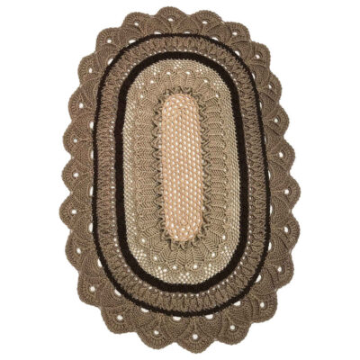 Handwoven Boho Macrame Floor Rug – Tavoos Design
