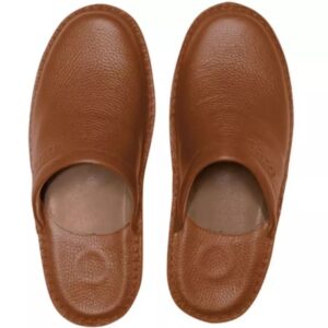 Men's Natural Cow Leather Mules Shoes