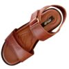 Men's Natural Leather Sandals Model Sun