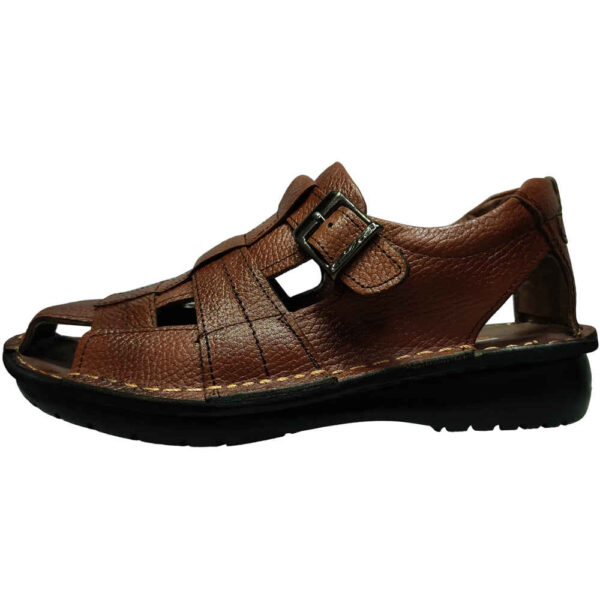 Men's Natural Leather Sandals Model Tondar