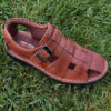 Men's Natural Leather Sandals Model Tondar