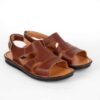Men's Natural Leather Sandals Model Vahab
