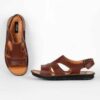 Men's Natural Leather Sandals Model Vahab