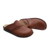 Nalain Mules Islamic Style with Real Leather for Men Black