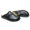 Nalain Mules Islamic Style with Real Leather for Men Black