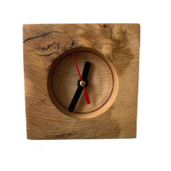 Modern Wooden Desk Clock Model Hatef