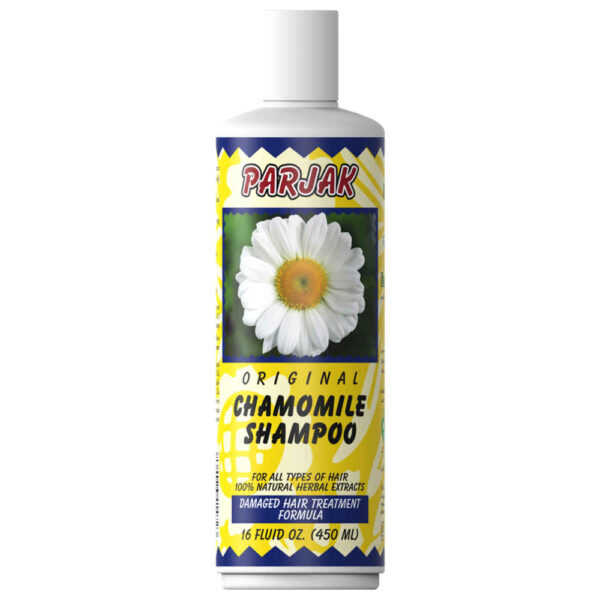 Parjak Chamomile Shampoo for All Hair Types - Soothing & Calming (Pack of 4)