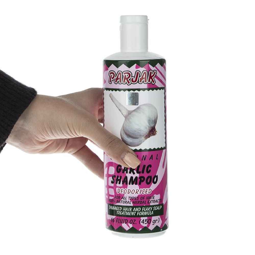 Parjak Garlic Shampoo for All Hair Types – Strengthens & Promotes Growth (Pack of 4)