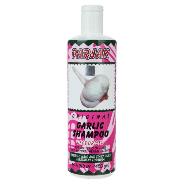 Parjak Garlic Shampoo for All Hair Types - Strengthens & Promotes Growth (Pack of 4)