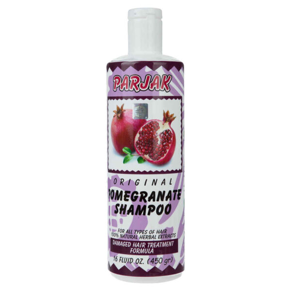 Parjak Pomegranate Shampoo for All Hair Types - Antioxidant Rich & Nourishing (Pack of 4)