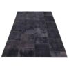 Vintage Persian Hand-Knotted Patchwork Carpet Dark