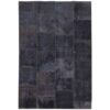 Vintage Persian Hand-Knotted Patchwork Carpet Dark