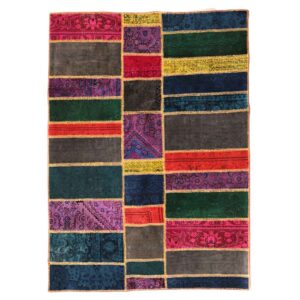 Persian Hand Knotted Collage Rug Model Daryab
