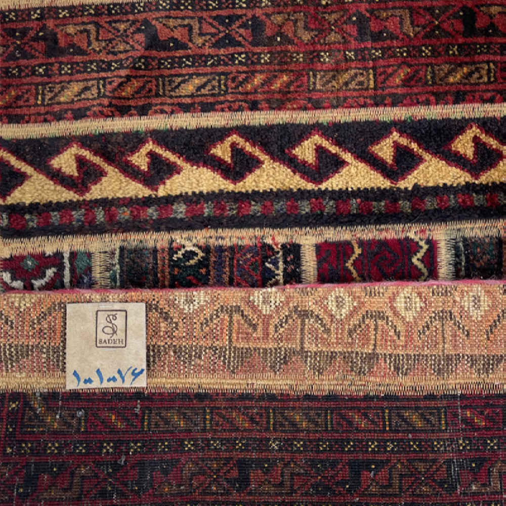 Vintage Persian Hand-Knotted Patchwork Carpet Forogh