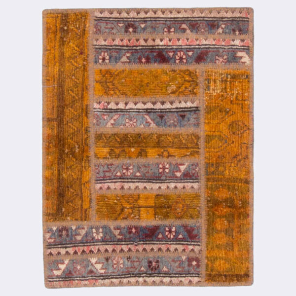 Vintage Persian Hand-Knotted Patchwork Carpet Jahan