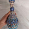 Decorative Copper Bottle Persian Minakari Enamel Eslimi