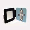 Pocket Mirror with Persian Poem Shahryar Motif
