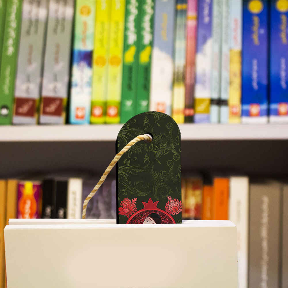 Artistic Persian Inspired Wooden Bookmark Yalda