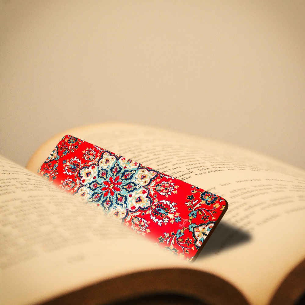 Artistic Persian Inspired Wooden Bookmark Model Farsh