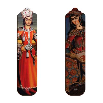 Artistic Persian Inspired Miniature Art Wooden Bookmark – set of 2