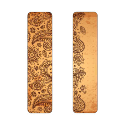 Artistic Persian Inspired Wooden Bookmark Paisley – Set of 2