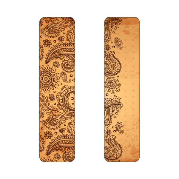 Artistic Persian Inspired Wooden Bookmark Paisley - Set of 2